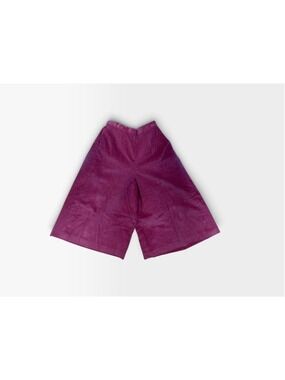 Vntg 80’s Women's Pant-her Corduroy Wide Leg culottes Burgundy Size 11
